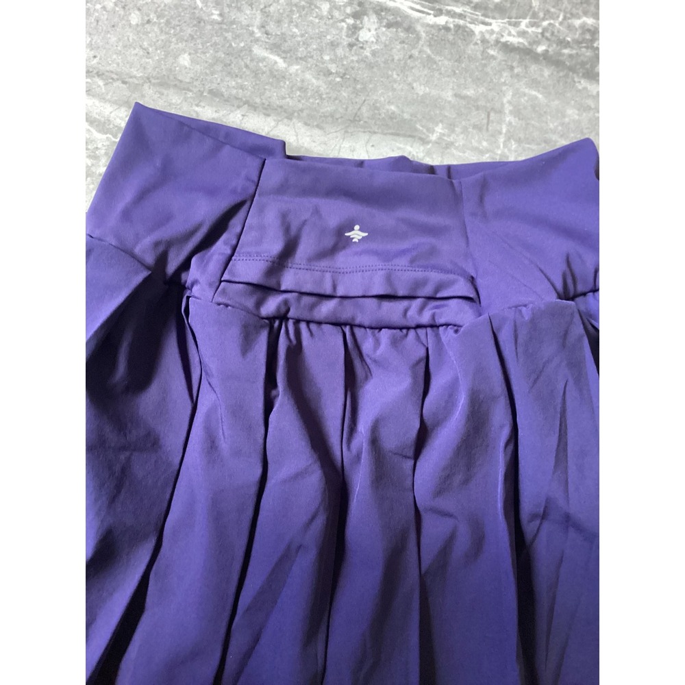 Halara NWOT Navy Pleated Tennis Skort High Waisted Active Skirt with Shorts L - Picture 3 of 9